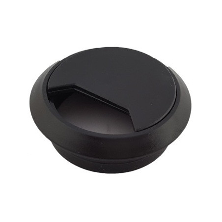 PRZELOTKA OKRĄGŁA CZARNA 60mm DO BIUREK DAMING