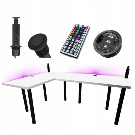 Biurko Gamingowe Narożne - 180x120x36 Model 3